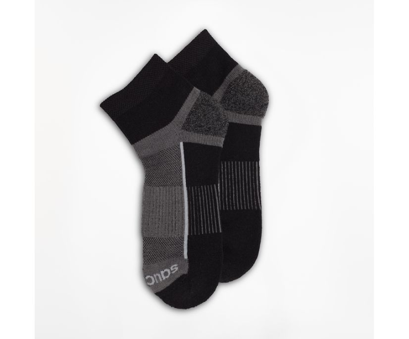 Saucony Inferno Quarter 3-Pack Women's Socks Black | Canada 317TCEV